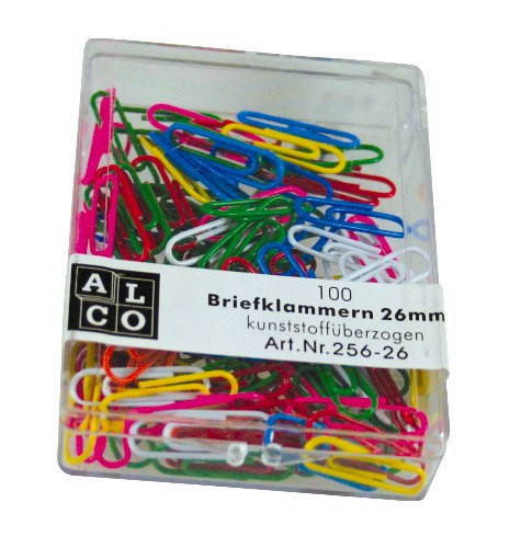Agrafe 26mm color 100/cutie ALCO ASORTATE