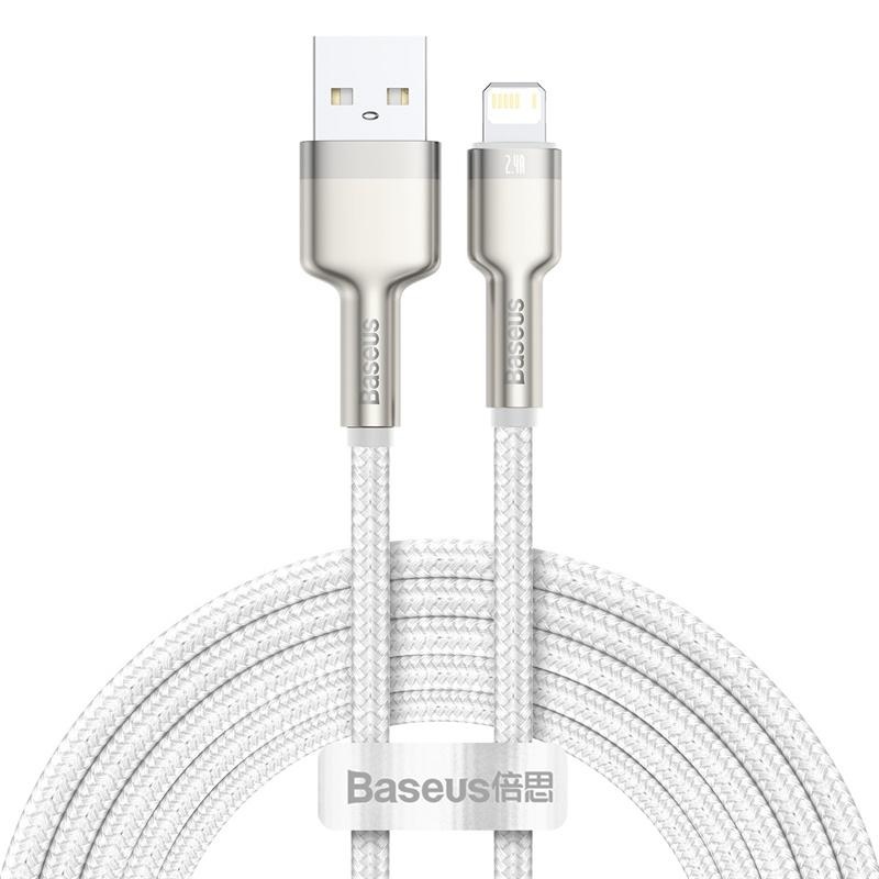 Cablu Baseus Cafule Metal 2m, alb - 3 | YEO