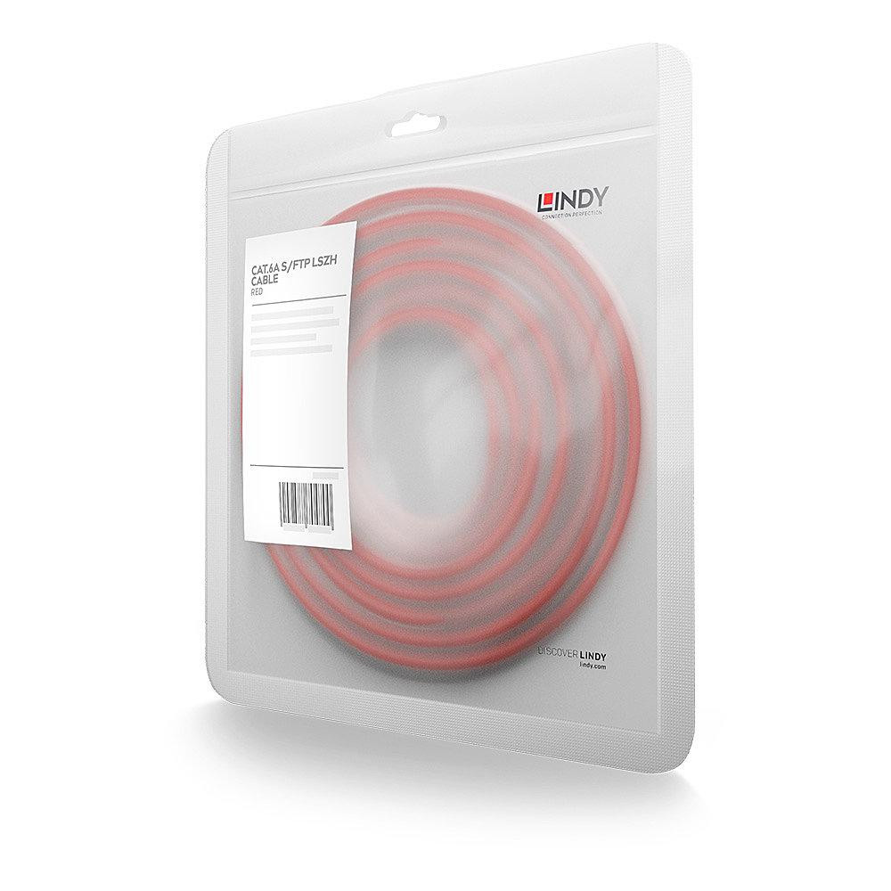 Cablu Lindy 1m Cat.6A S/FTP LSZH Network Cable, Red RJ45, M/M, 500MHz, Copper Technical details Connectors - 2 | YEO