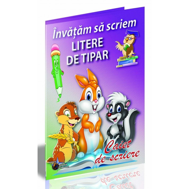 Caiet de scriere B5 - Invatam sa scriem Litere de tipar