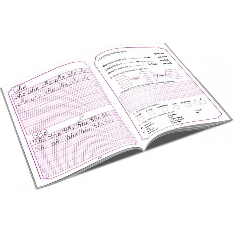 Caiet de scriere pentru romana A5 - Unicart Sa scriem literele - 1 | YEO