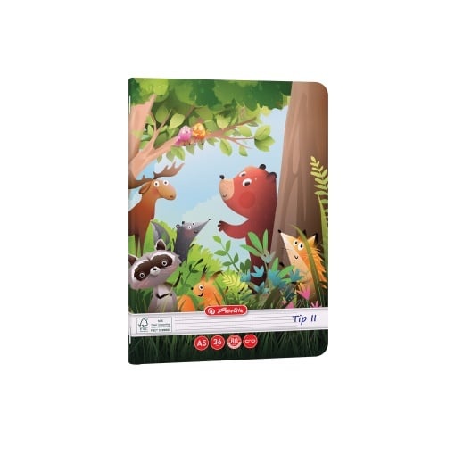 Caiet Herlitz motiv Fun Time, A5, 36 file, hârtie 80g/Mp Fsc Mix, Tip II - 2 | YEO