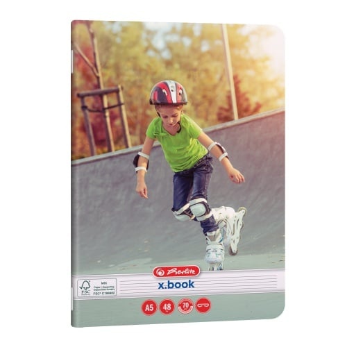 Caiet Herlitz motiv Sports, A5, 48 file, dictando - 2 | YEO