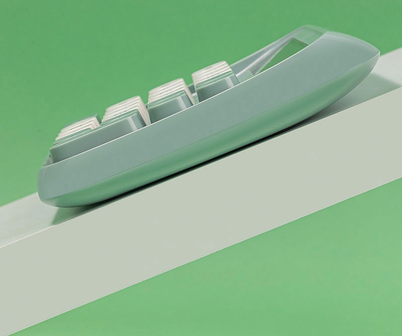 Calculator de birou retro Deli, 12 digits, 13 x 13.3 x 2.7 cm - 2 | YEO