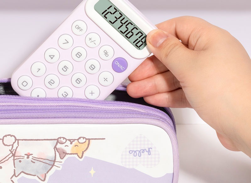 Calculator de buzunar, 8 digits, 11 x 15 x 3 cm, M10 Deli - 2 | YEO