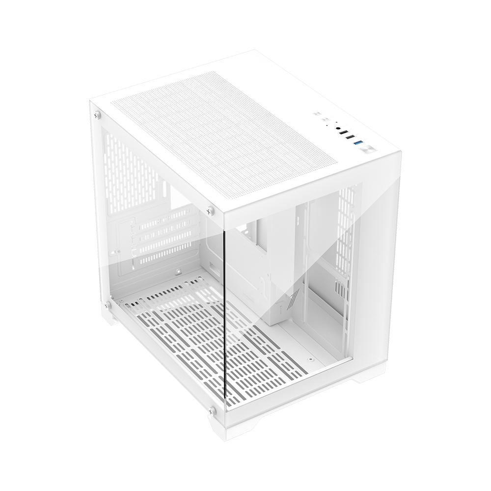 Carcasa 1STPLAYER Gaming MV5 TP WHITE - 1 | YEO