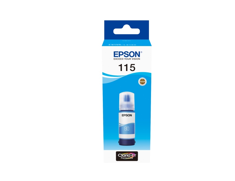 Cartus cerneala Epson 115, cyan, capacitate 70ml / 6200 pagini, compatibil cu: Epson EcoTank L8160, - 1 | YEO