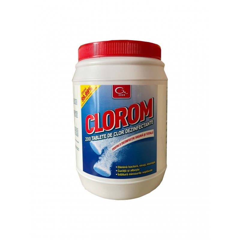 Cloramină Clorom, 200 buc/set (Avizat MS)