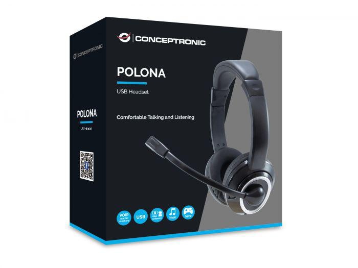 CONCEPTRONIC USB HEADSET POLONA01B - 1 | YEO