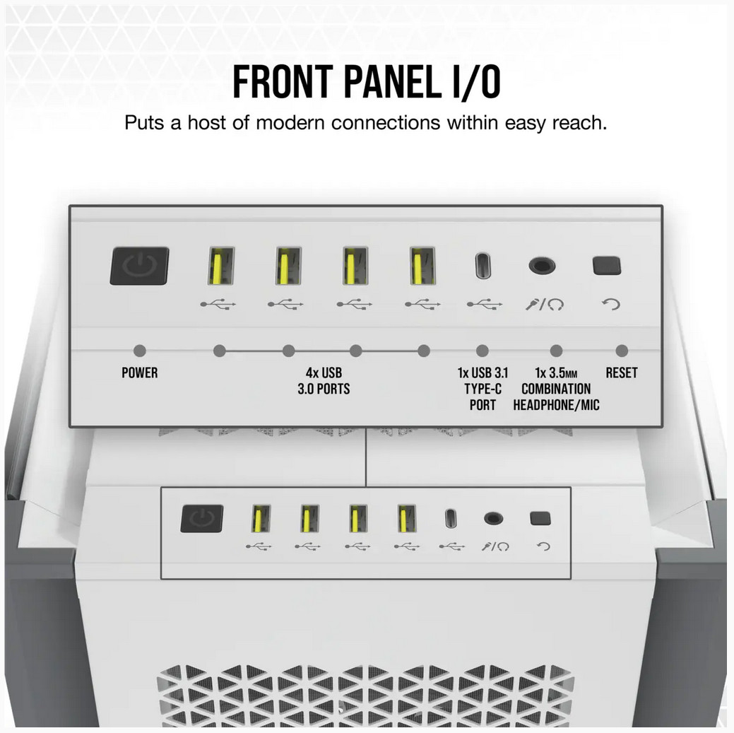 CR Case 7000D AIRFLOW Full-Tower White - 4 | YEO