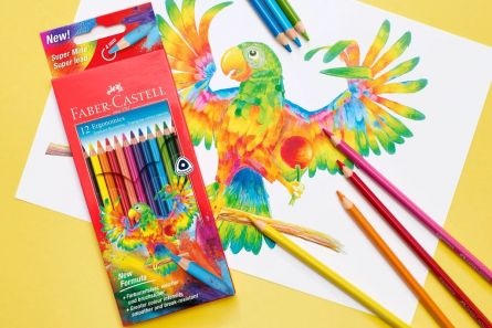 Creioane colorate triunghiulare Faber-castell Ergonomics, 12 culori - 2 | YEO