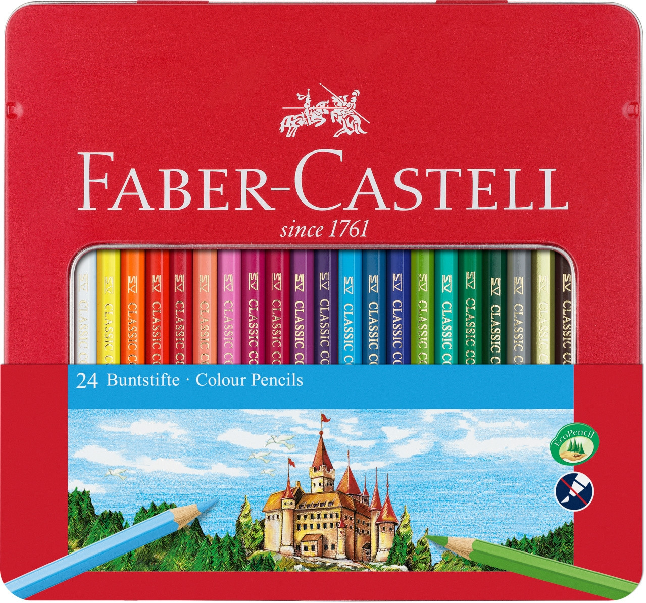 Culori Faber Castell 24/set - cutie metal