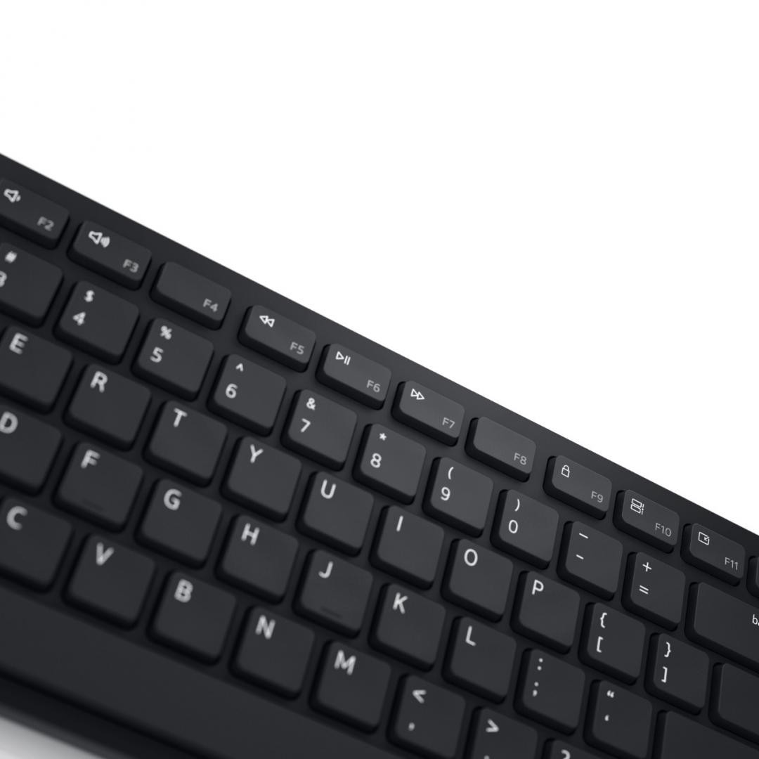 Dell Pro Wireless Keyboard and Mouse KM5221W, US International (QWERTY), Wireless, 2.4 GHz, Mouse Buttons: - 3 | YEO