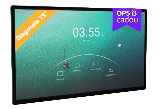 Display Interactiv Capacitiv xTouch cu diagonala de 75” | 190 cm