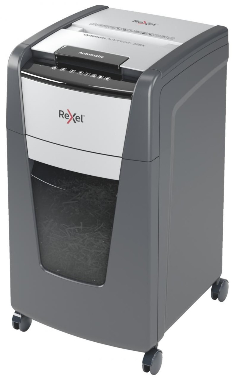 Distrugator Automat Optimum 225x P4 Cross Cut 225 Coli Rexel - 1 | YEO