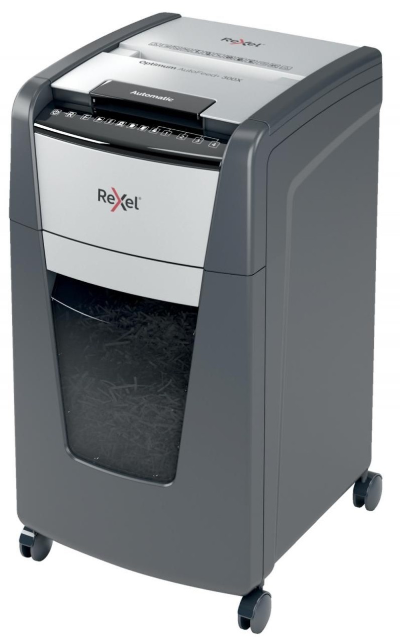 Distrugator Automat Optimum 300x P4 Cross-Cut 300 Coli Rexel - 1 | YEO