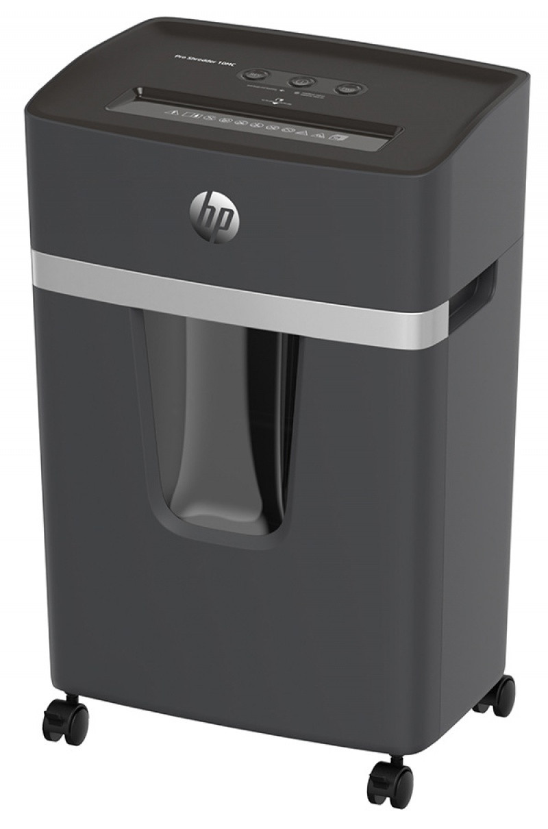 Distrugator de documente HP Pro Shredder 10MC - 10 coli, micro cut (2 x 15mm), nivel securitate 5
