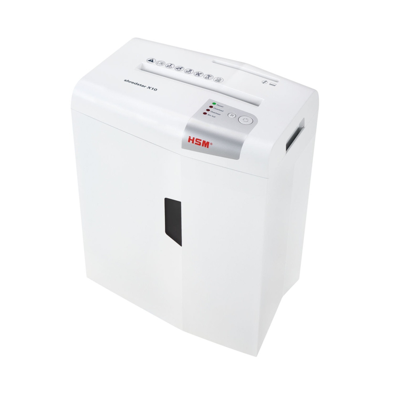 Distrugator de documente manual HSM ShredStar X10, 10 coli, cross cut (4.5 x 30mm), securitate 4