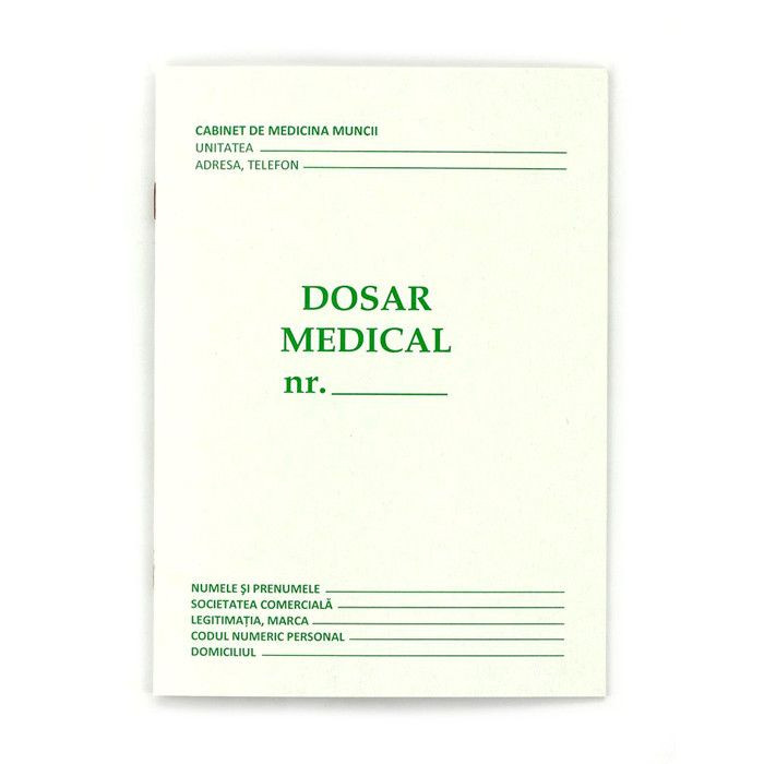 Dosar medical individual A3 NI