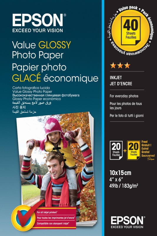 EPSON S400044 10x15 GLOSSY PHOTO PAPER - 1 | YEO