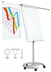 Flipchart magnetic, 106x72 cm, Smit Vario