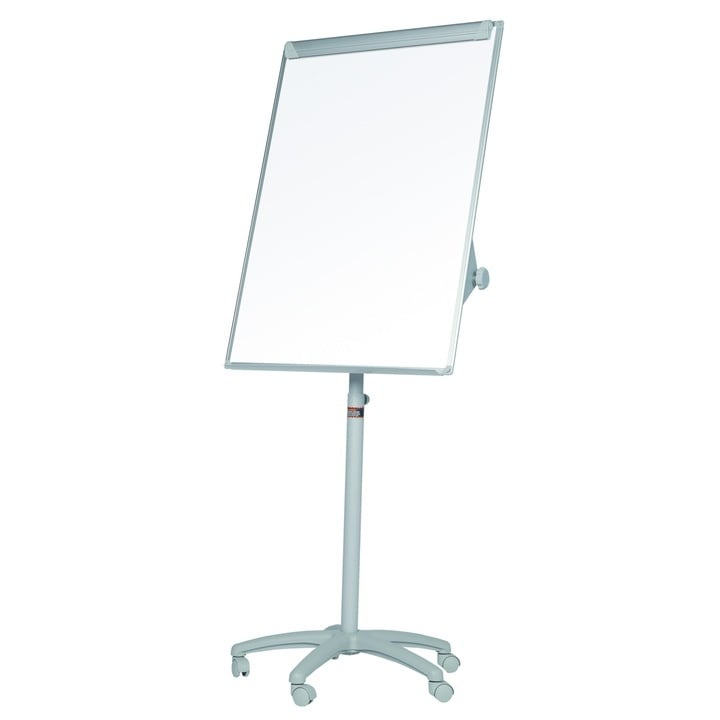 Flipchart magnetic mobil, 102x70 cm, ramă aluminiu, Bi-Office