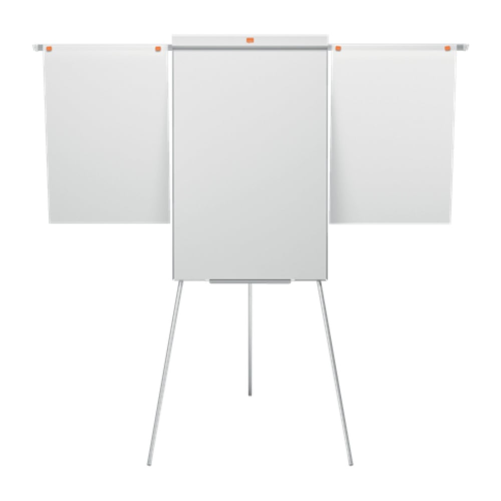 Flipchart magnetic, oțel lăcuit, brațe extensibile și trepied, +marker, tăviță alb, NOBO Impression Pro