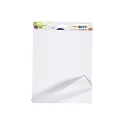 Flipchart pad repozitionabil, 79x63 cm, 30 coli/set, coli albe, Stick\'n