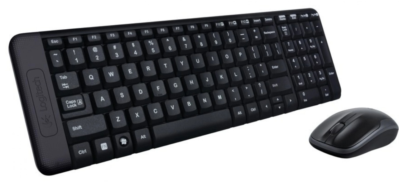 Kit wireless Logitech MK220, negru