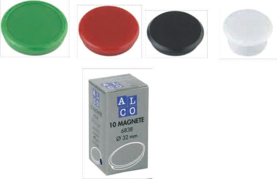 Magneți Alco, 32 mm, 10 buc/cutie