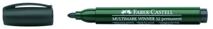 Marker permanent Faber-Castell Multimark Winner 52, vârf rotund - 3 | YEO