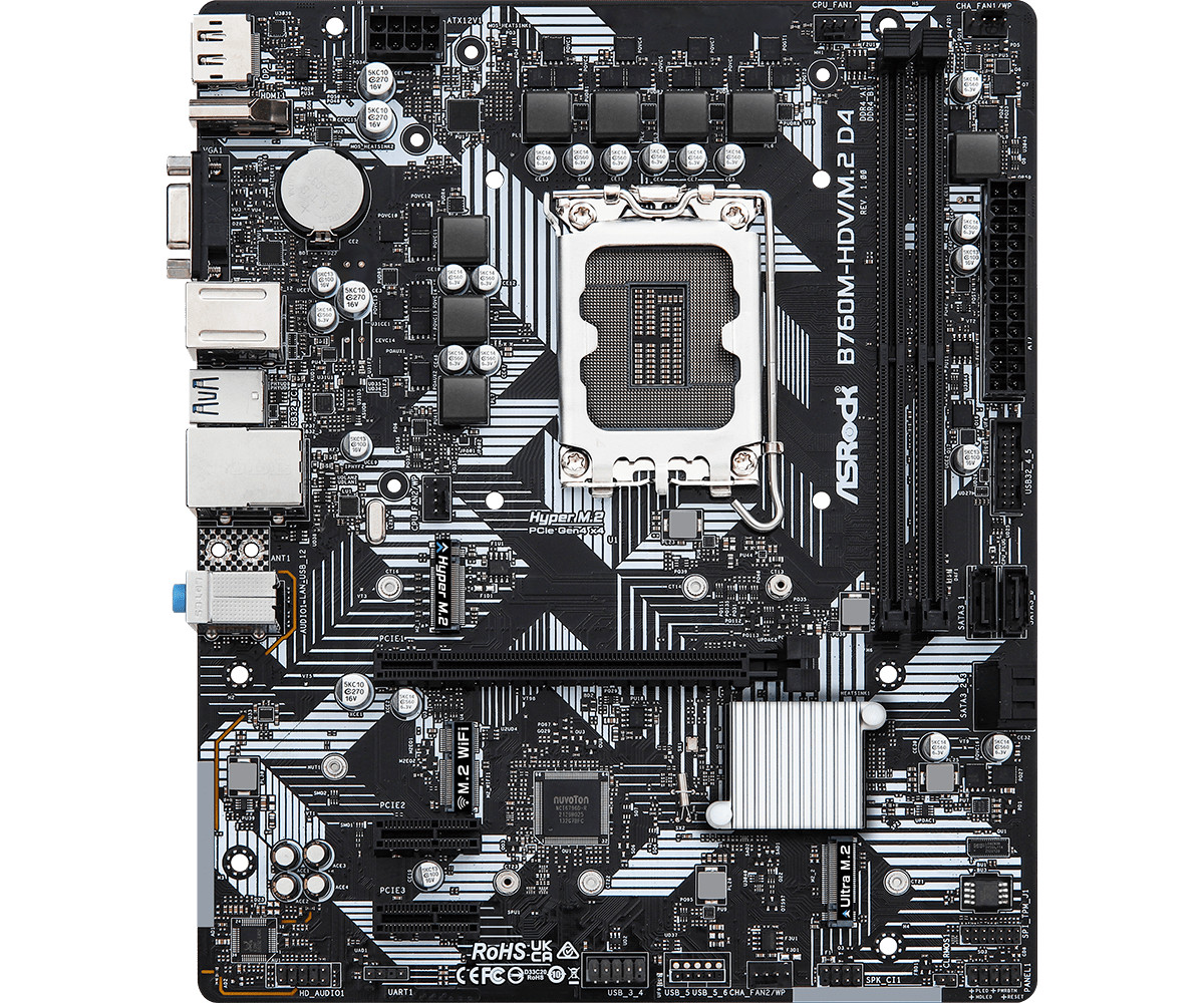 MB Asrock B760M-HDV/M.2 DDR4 - 1 | YEO