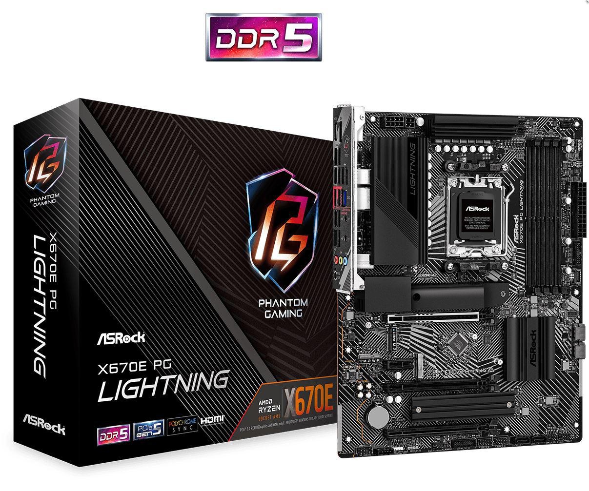 MB ASROCK X670E PG Lightning AM5