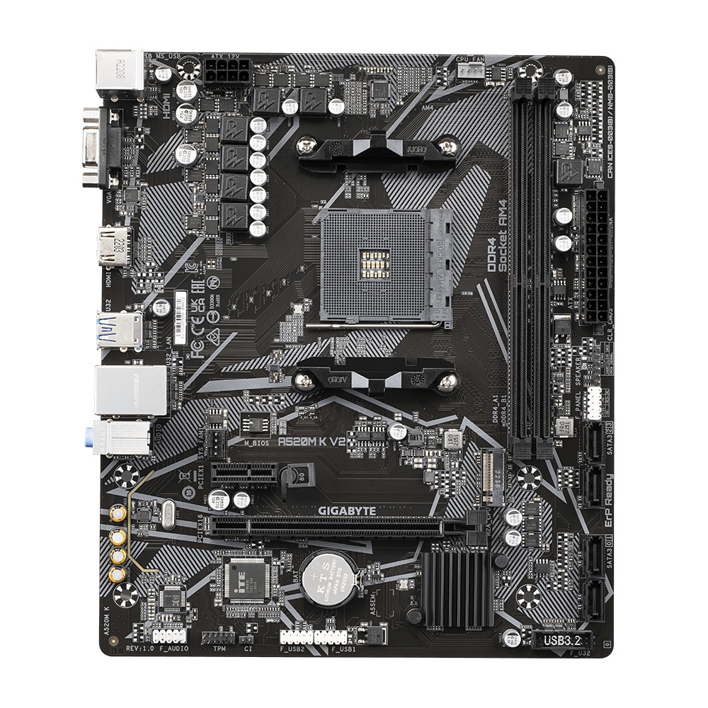 MB Gigabyte A520M K V2 AM4 DDR4 - 1 | YEO