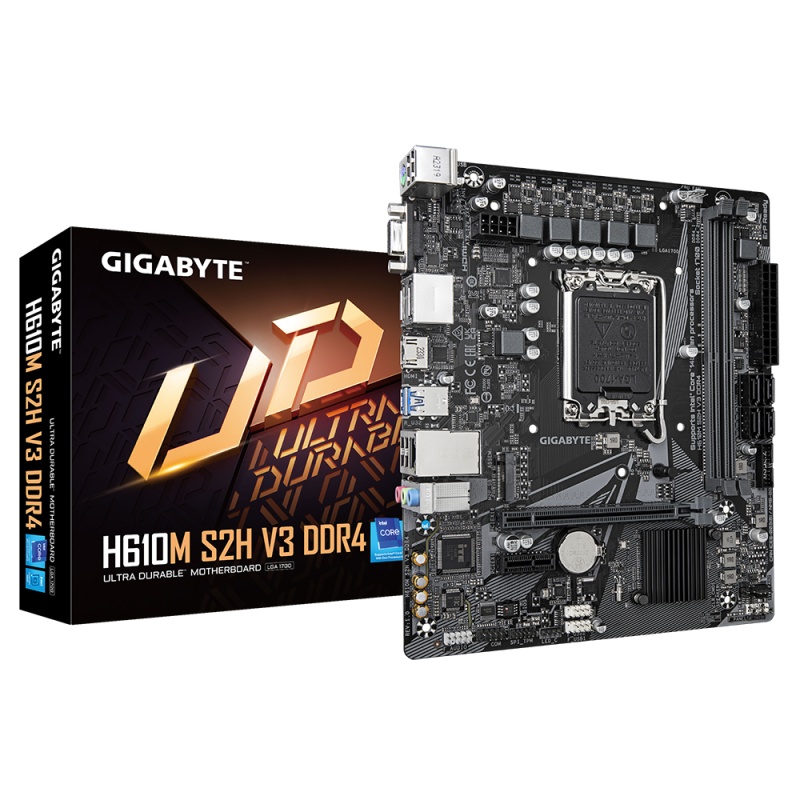 MB GIGABYTE H610M S2H V3 LGA1700 DDR4 - 4 | YEO