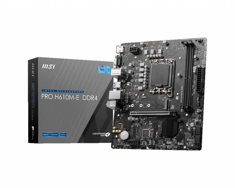 MB MSI PRO H610M-E LGA1700 DDR4 - 5 | YEO