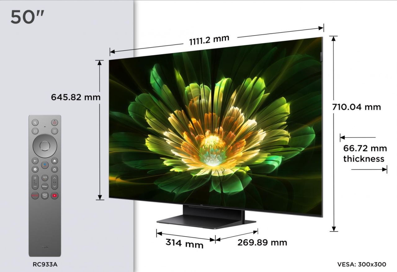 Mini LED TV 4K 50\'\'(126 cm) TCL 50Q7C - 1 | YEO