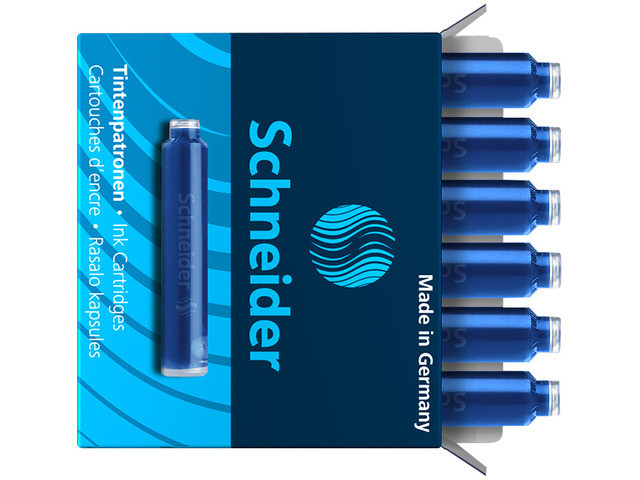Patroane SCHNEIDER, 6buc/set - cerneala albastru royal