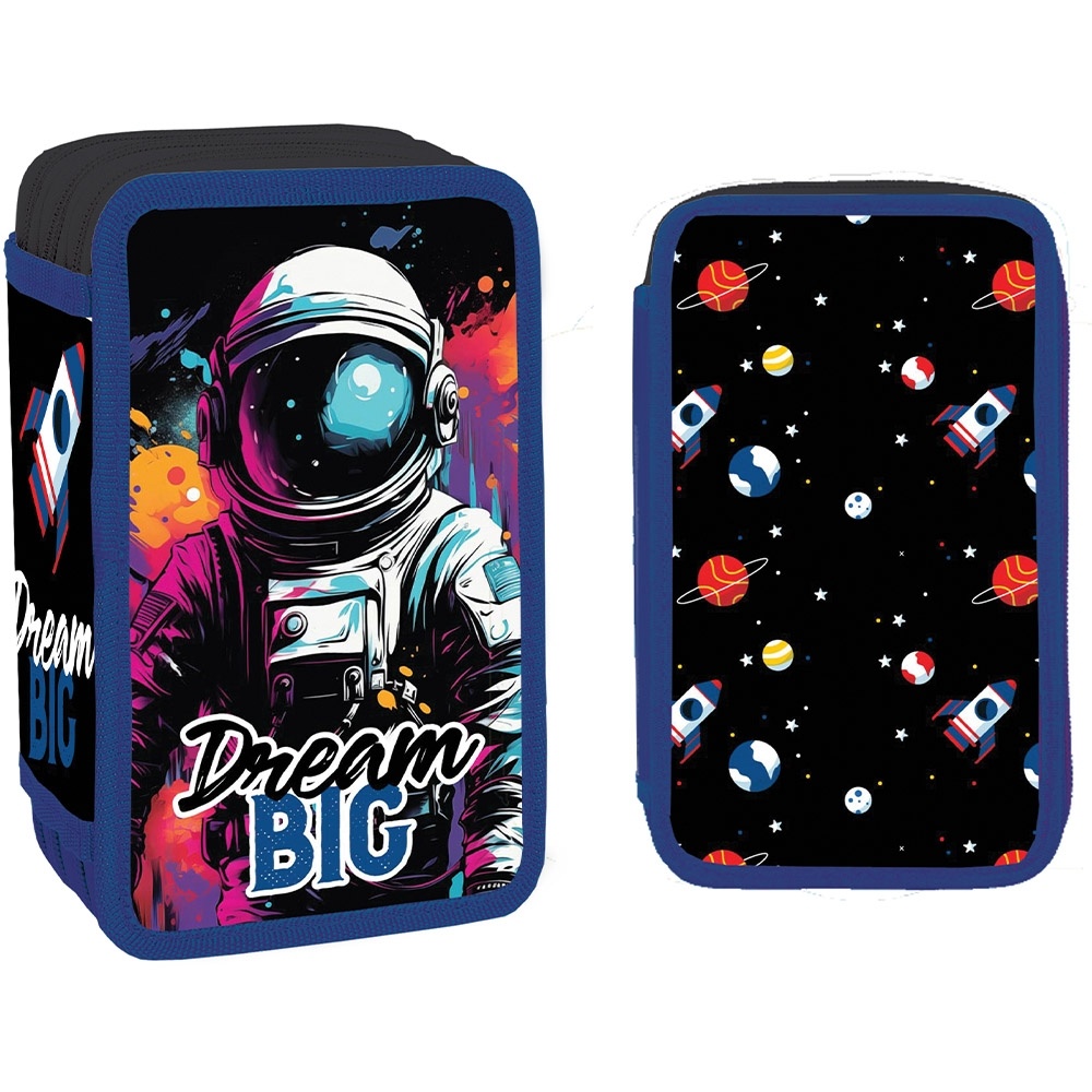 Penar băieți echipat S-COOL Dream big, 3 fermoare, 39 piese, 14x6.5x20 cm
