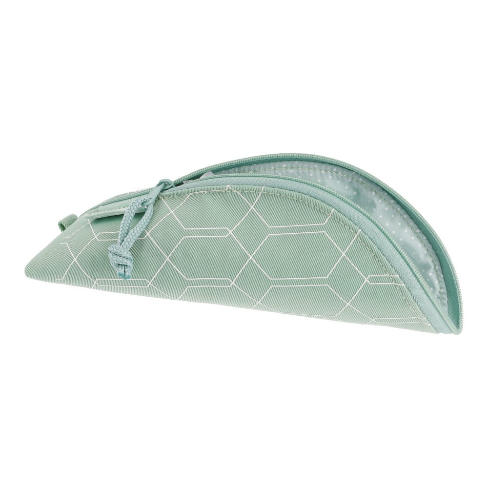 Penar neechipat fete, 1 fermoar, Dimensiuni 20,5x7x10cm, tip etui, model Cocoon, motiv Geometric mint Herlitz - 1 | YEO