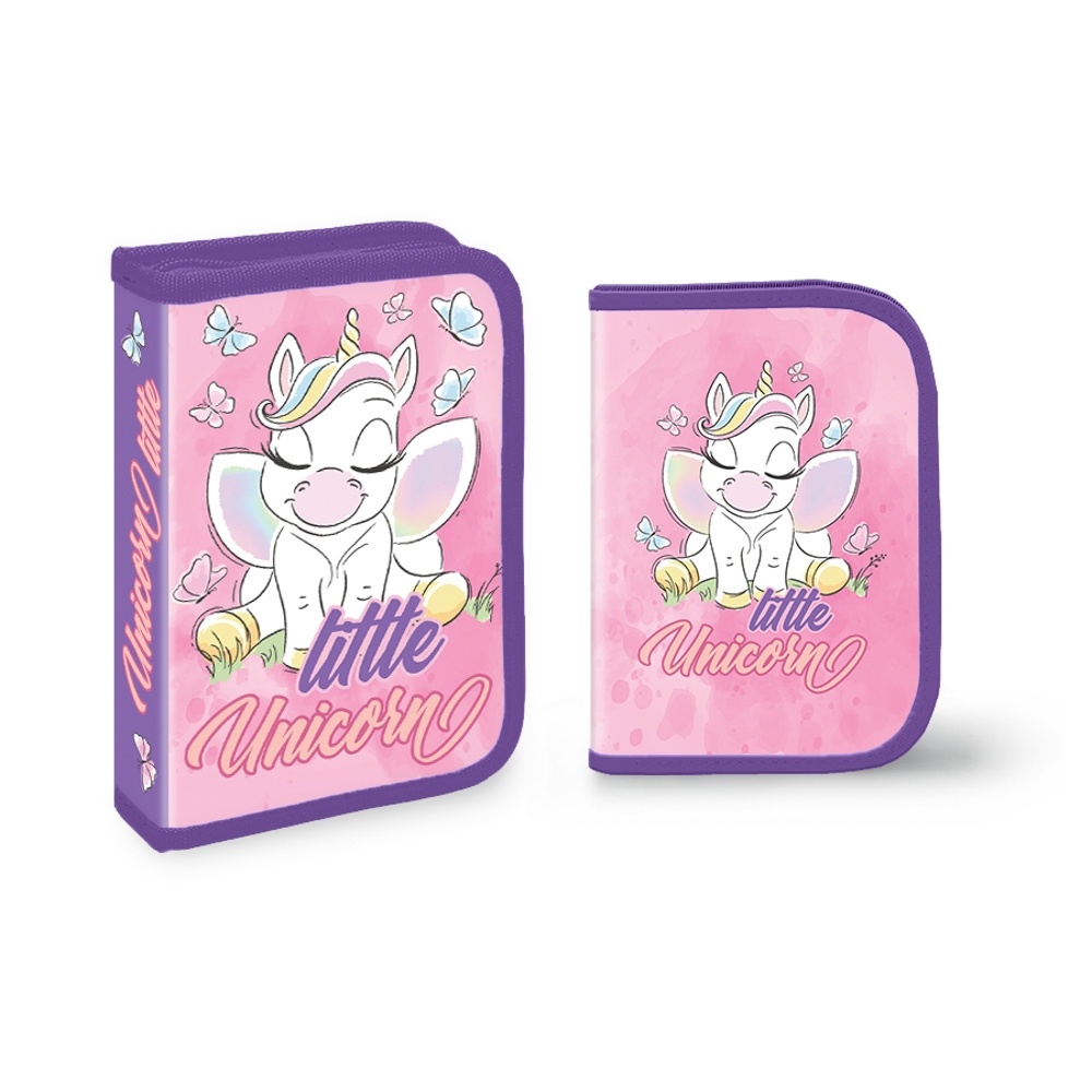 Penar neechipat fete S-COOL Little Unicorn, 1 fermoar, 20x13x4 cm