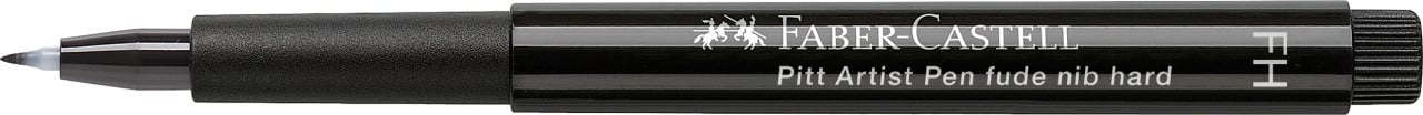 PITT ARTIST PEN FUDE HARD FH NEGRU FABER-CASTELL - 1 | YEO