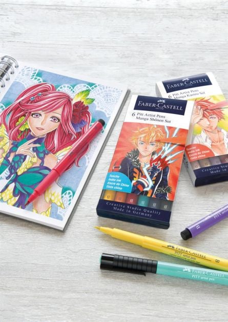 PITT ARTIST PEN MANGA SET 6 KAIORO 2019 FABER-CASTELL - 1 | YEO