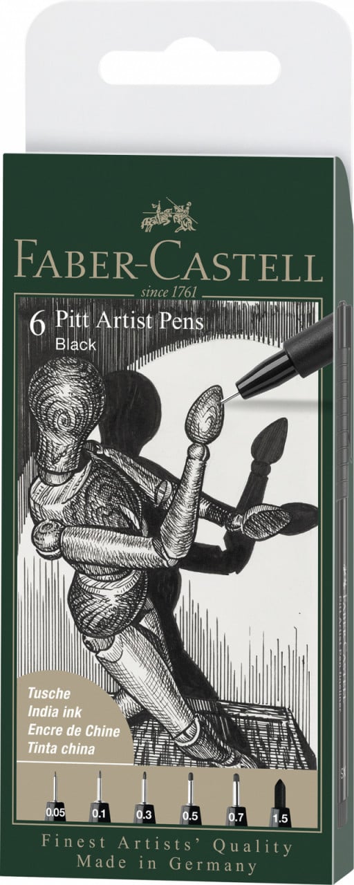 Pitt Artist Pen Set 6 Buc Faber-Castell