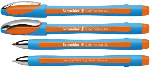 Pix fără mecanism Schneider Slider Memo XB, rubber grip, accesorii metalice - 3 | YEO