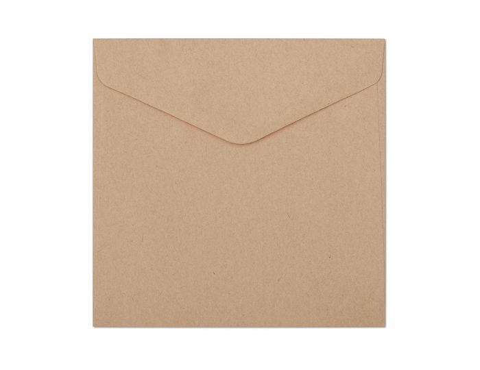 Plic 160x160mm, gumat, 120g, Nature - PREȚ PER BUCATĂ! - 1 | YEO
