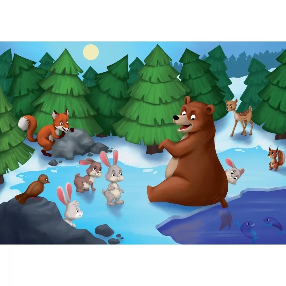 Puzzle 100 piese - Ursul pacalit de vulpe Noriel - 1 | YEO