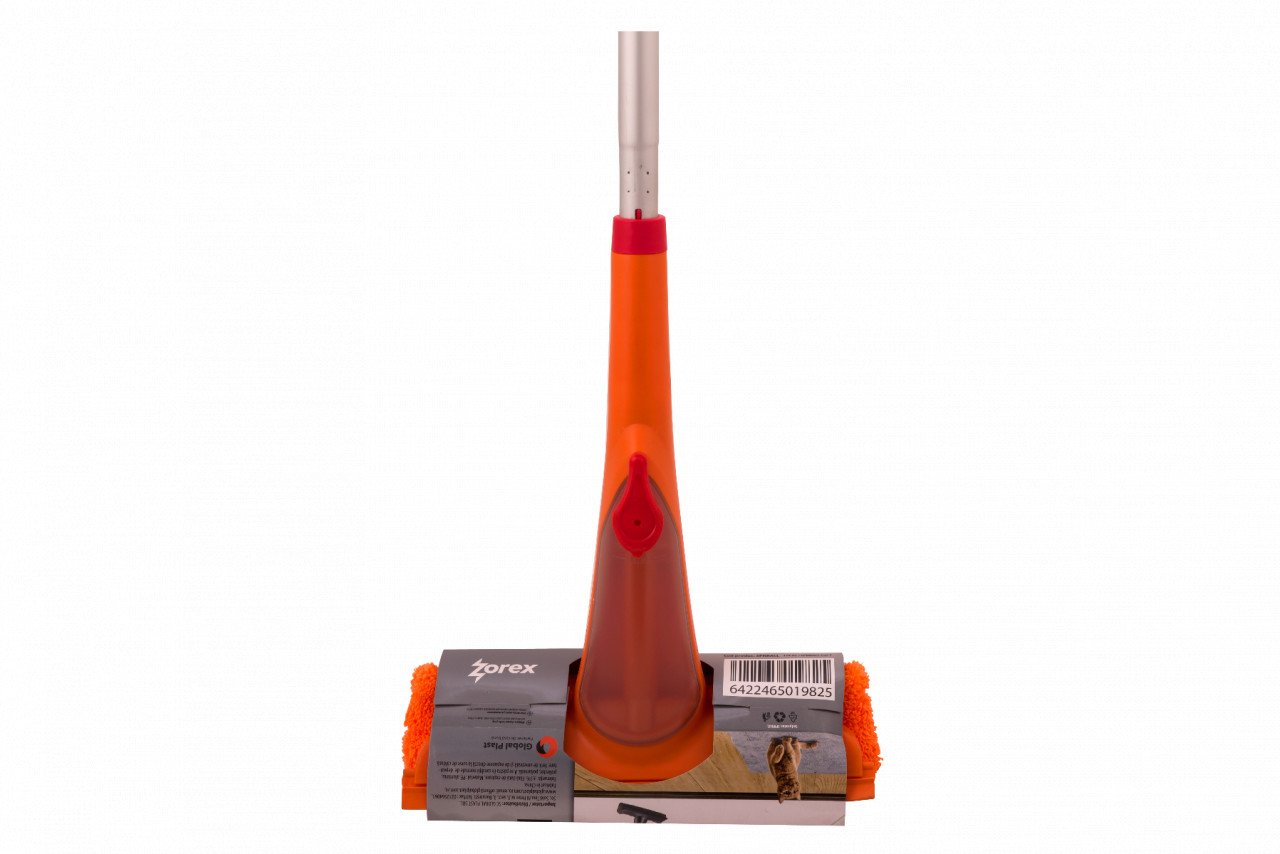 Racletă spray cu rezervă din microfibră Zorex, portocaliu