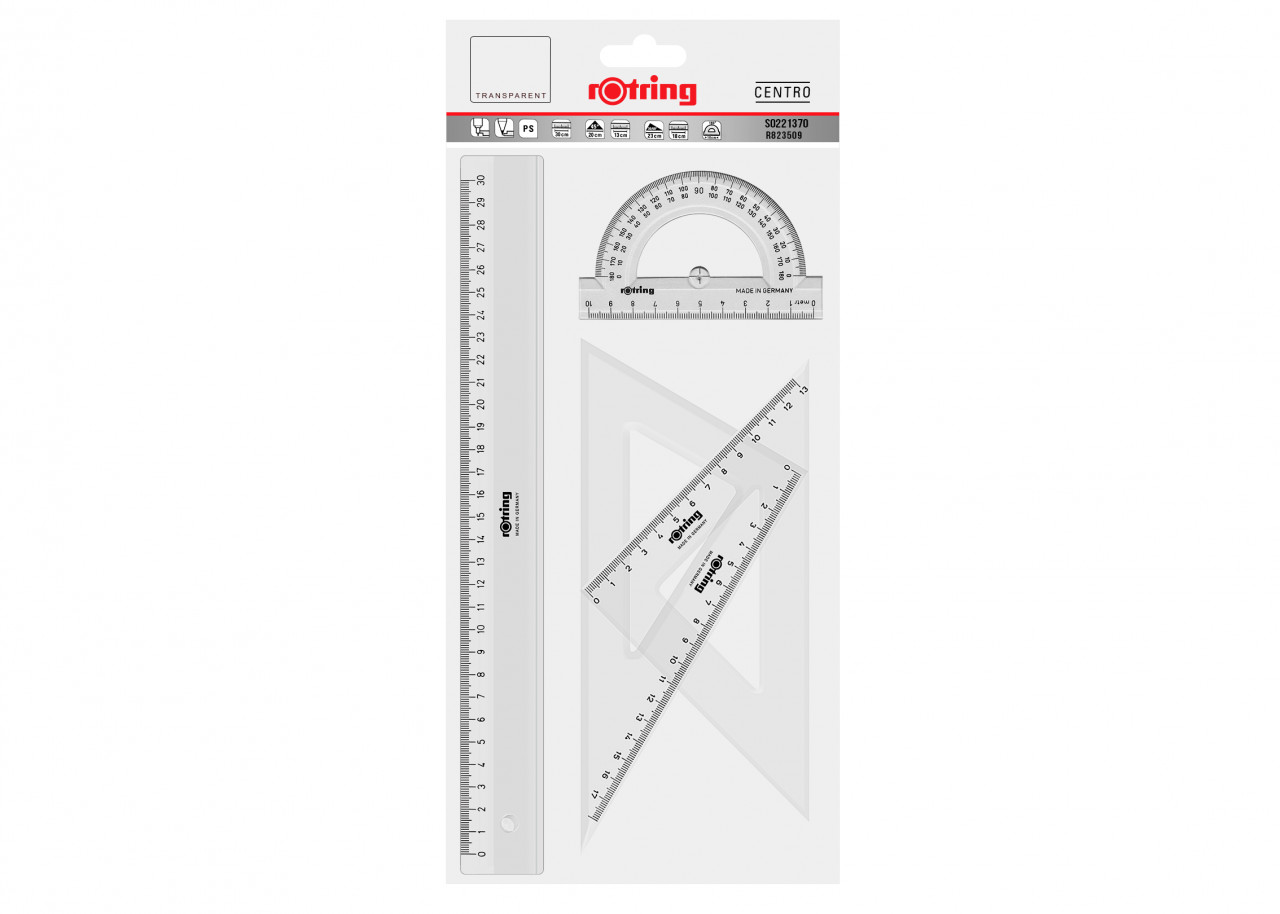 Set geometrie Rotring 4 piese