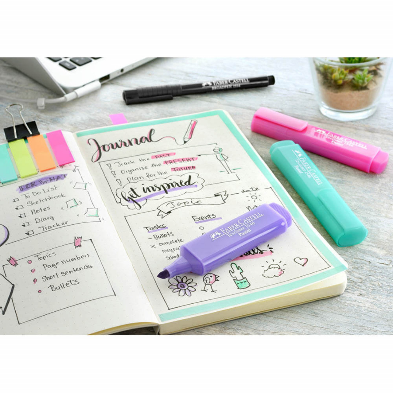 Set textmarkere Faber-Castell pastel. cutie carton, 8 buc/set - 2 | YEO